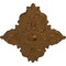 Ekena Millwork Melchor Diamond Medallion (Canopies up to 4"), 67 1/4"W x 43 3/8"H x 4"ID x 2"P, Smokey Topaz CM70X43MLSTF - alternate 4